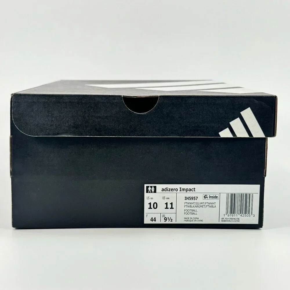Adidas Adizero Impact 'Cloud White Silver' IH5957 Football Multi Size